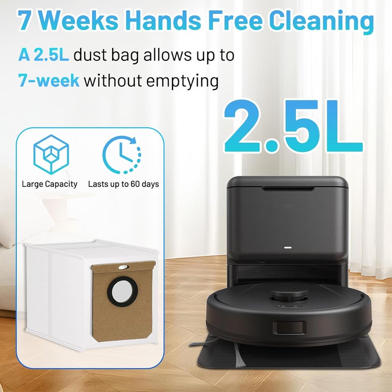 Sinnya 10 Pack L60 SES Replacement Vacuum Dust Bags Compatible with Eufy L60/L50 Series Robot Vacuum with Self Empty Station, 2.5L Replacement Bags for Eufy L60 Robot Vac-uum - Image 5